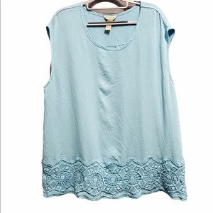 ☘️Bit & Bridle soft blue tank top size XL